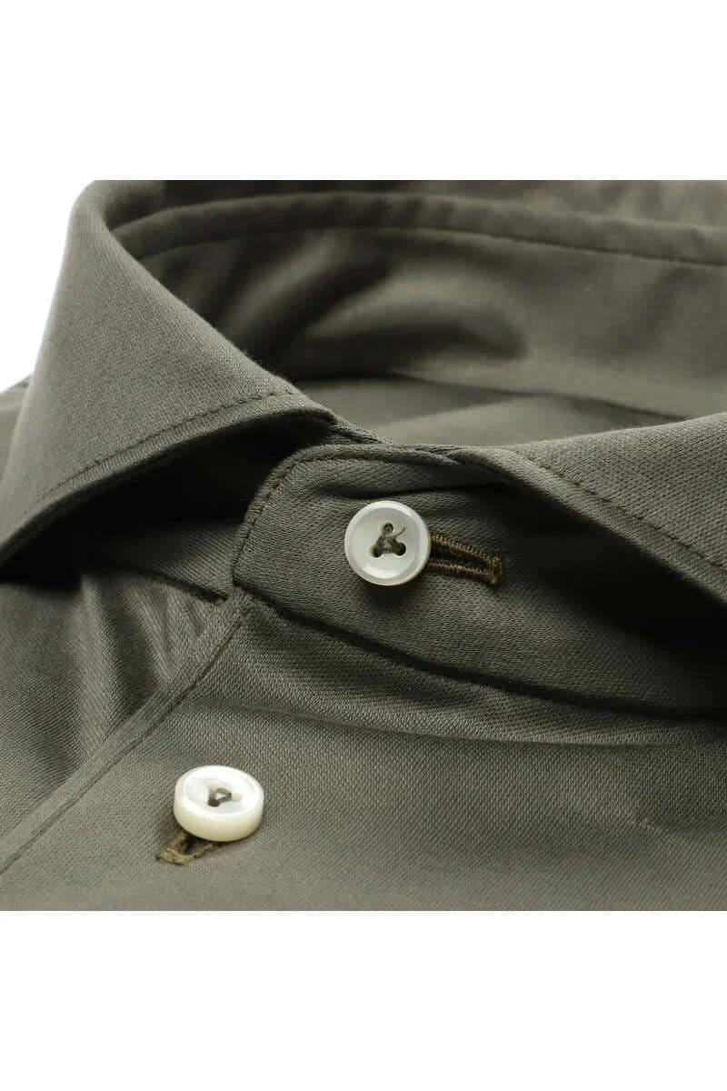 Van Laack Meisterwerk Tailor Fit Poloshirt Grün, Einfarbig 5 Van Laack Meisterwerk Tailor Fit Poloshirt Grün, Einfarbig – Bild 3