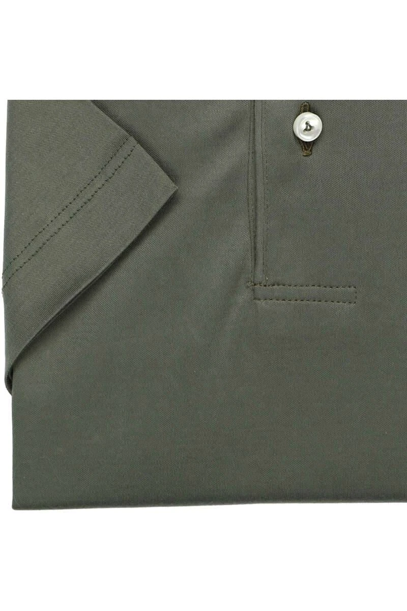 Van Laack Meisterwerk Tailor Fit Poloshirt Grün, Einfarbig 6 Van Laack Meisterwerk Tailor Fit Poloshirt Grün, Einfarbig – Bild 4