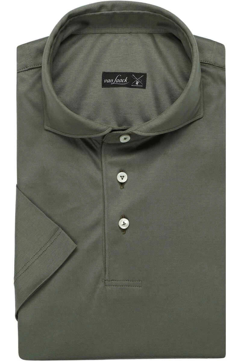 Van Laack Meisterwerk Tailor Fit Poloshirt Grün, Einfarbig 4 Van Laack Meisterwerk Tailor Fit Poloshirt Grün, Einfarbig – Bild 2