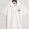 GANT Regular Fit Poloshirt Weiss, Einfarbig
