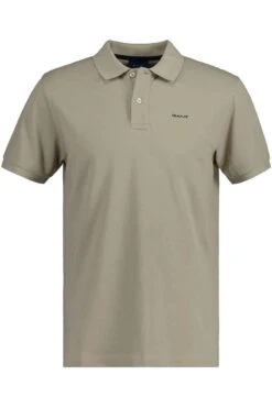 GANT Regular Fit Poloshirt Beige, Einfarbig