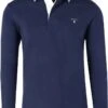 GANT Regular Fit Herren Pullover Twillkragen Nachtblau