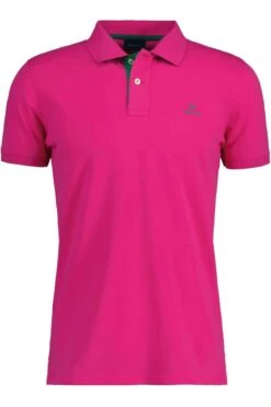 GANT Regular Fit Poloshirt Hyper Pink, Einfarbig