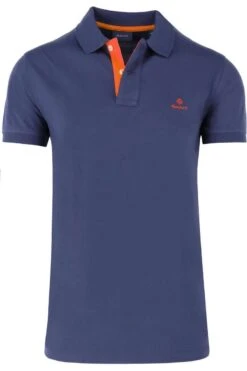 GANT Regular Fit Poloshirt Blau, Melange