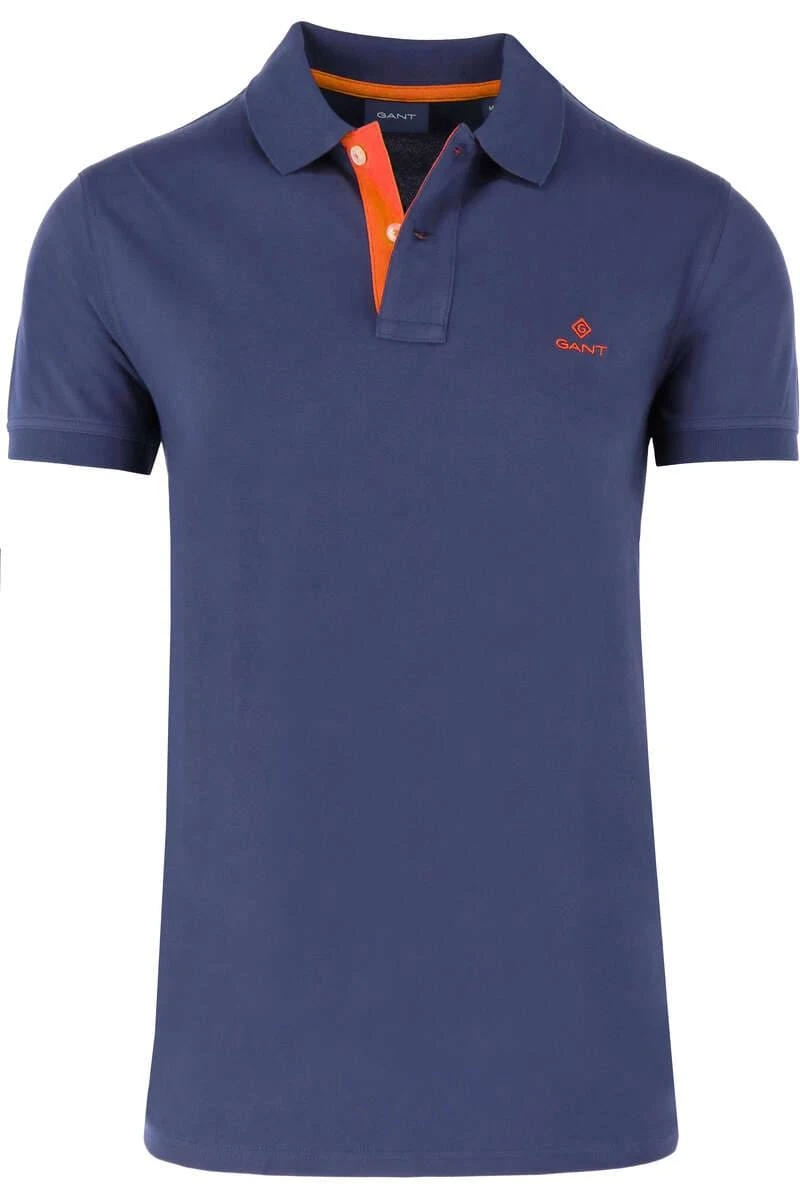 GANT Regular Fit Poloshirt Blau, Melange 3 GANT Regular Fit Poloshirt Blau, Melange