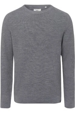 Brax Modern Fit Herren Pullover Rundhals Hellgrau
