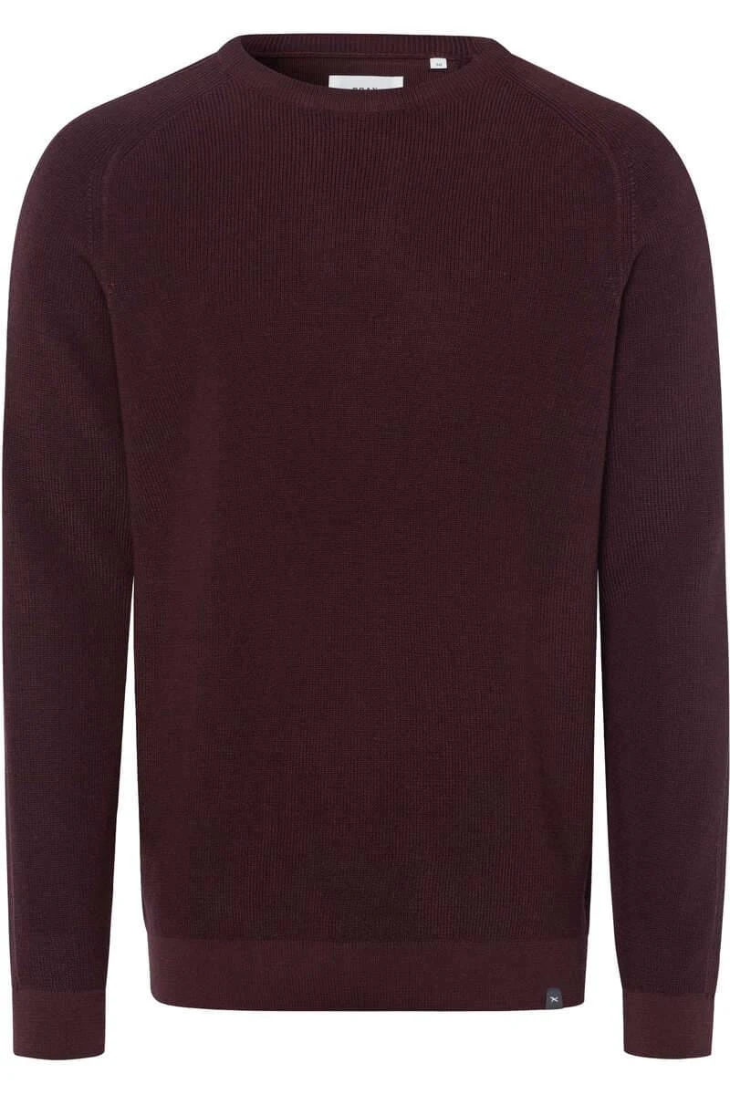Brax Modern Fit Herren Pullover Rundhals Dunkelrot 3 Brax Modern Fit Herren Pullover Rundhals Dunkelrot