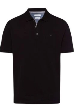 Brax Hi-FLEX Modern Fit Poloshirt Schwarz, Einfarbig