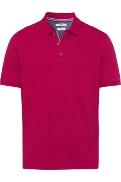 Brax Hi-FLEX Modern Fit Poloshirt Rot, Einfarbig