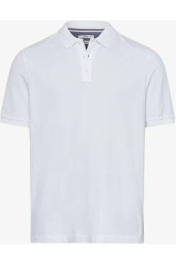Brax Hi-FLEX Modern Fit Poloshirt Weiss, Einfarbig