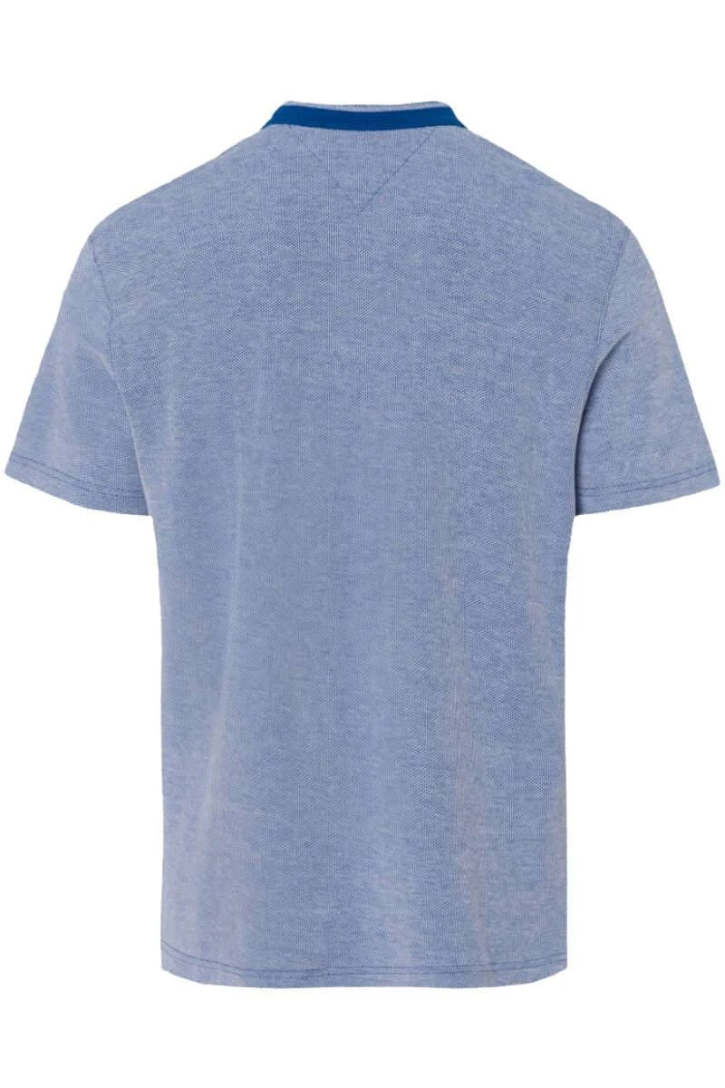 Brax Modern Fit Poloshirt Hellblau, Zweifarbig 4 Brax Modern Fit Poloshirt Hellblau, Zweifarbig – Bild 2