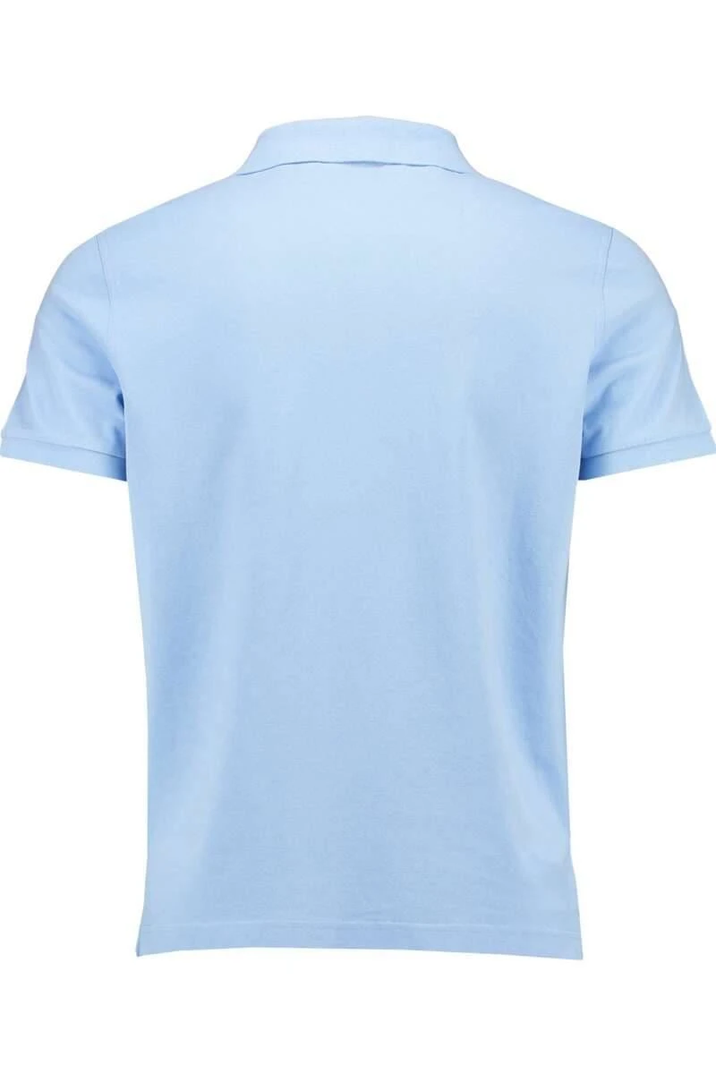GANT Original Regular Fit Poloshirt Hellblau, Einfarbig 6 GANT Original Regular Fit Poloshirt Hellblau, Einfarbig – Bild 4