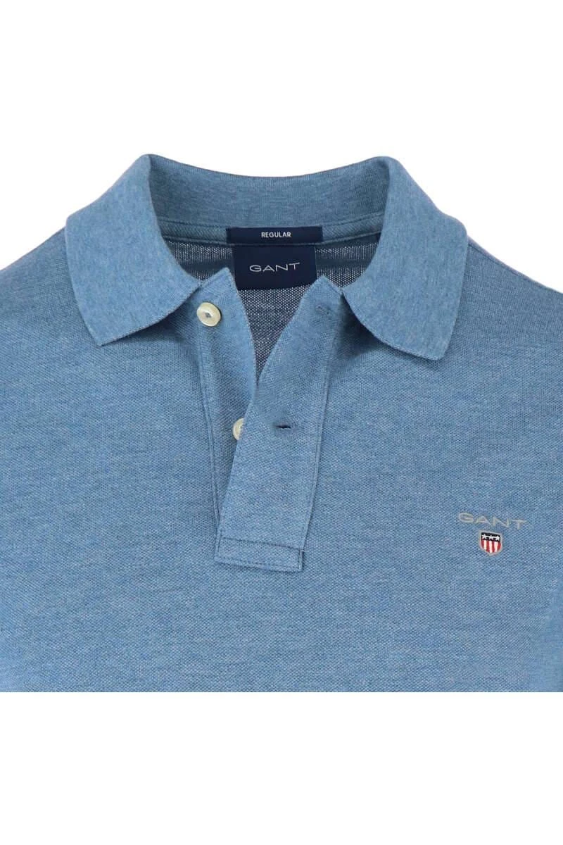 GANT Regular Fit Poloshirt Jeans, Einfarbig 4 GANT Regular Fit Poloshirt Jeans, Einfarbig – Bild 2