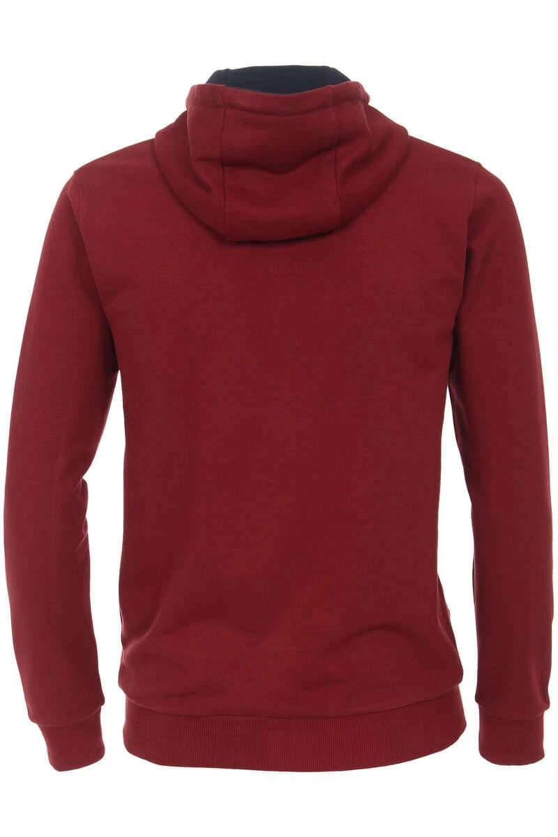Redmond Casual Regular Fit Sweatjacke Mit KapuzeZip Rot 6 Redmond Casual Regular Fit Sweatjacke Mit KapuzeZip Rot – Bild 4