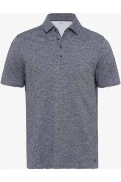 Brax Modern Fit Poloshirt Navy, Einfarbig