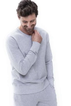 Mey Enjoy Regular FitSweatshirt Rundhals Hellgrau