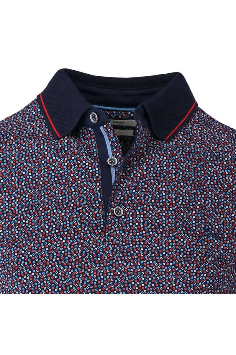 Brax Modern Fit Poloshirt Feuerrot, Einfarbig 4 Brax Modern Fit Poloshirt Feuerrot, Einfarbig – Bild 2