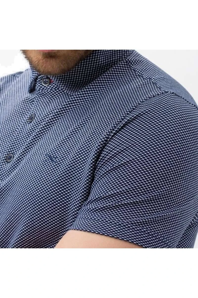 Brax Modern Fit Poloshirt Marine/weiss, Gemustert 4 Brax Modern Fit Poloshirt Marine/weiss, Gemustert – Bild 2