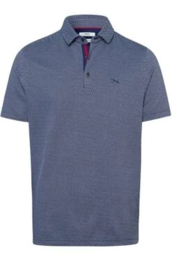 Brax Modern Fit Poloshirt Marine/weiss, Gemustert