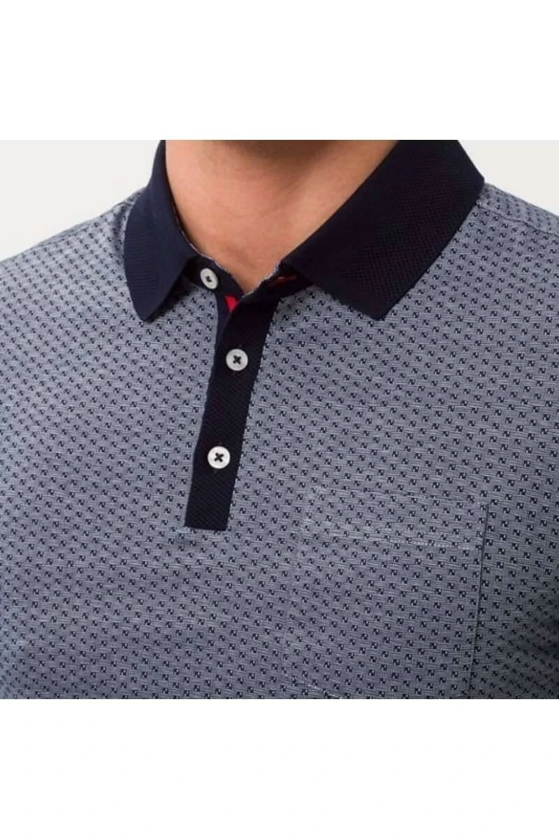 Brax Modern Fit Poloshirt Ocean, Gemustert 4 Brax Modern Fit Poloshirt Ocean, Gemustert – Bild 2