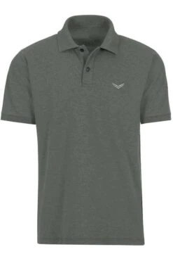 TRIGEMA Comfort Fit Poloshirt Oliv, Einfarbig