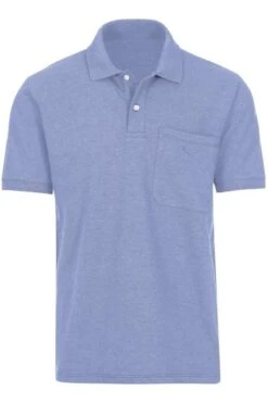 TRIGEMA Comfort Fit Poloshirt Lavendel, Melange