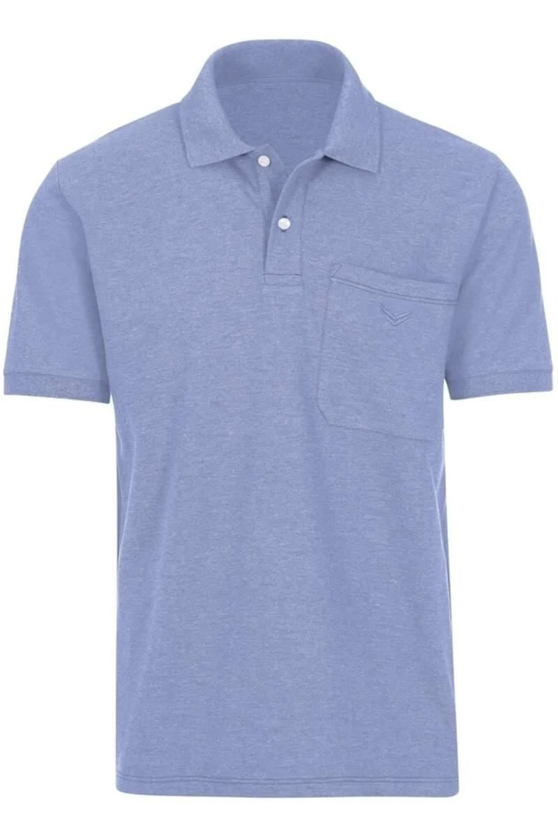 TRIGEMA Comfort Fit Poloshirt Lavendel, Melange 3 TRIGEMA Comfort Fit Poloshirt Lavendel, Melange