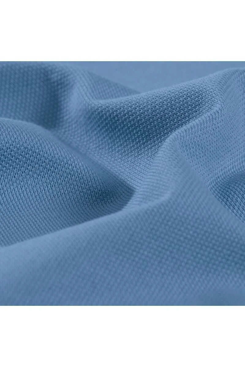 TRIGEMA Slim Fit Poloshirt Himmel, Einfarbig 5 TRIGEMA Slim Fit Poloshirt Himmel, Einfarbig – Bild 3