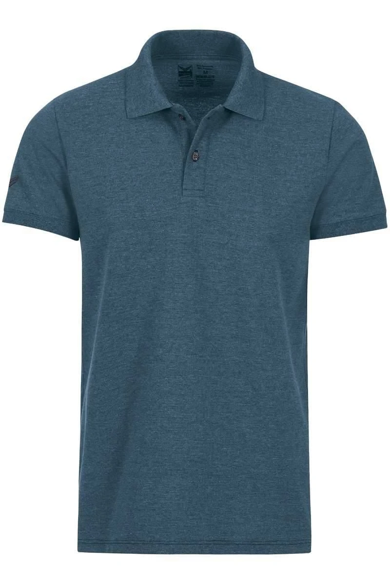 TRIGEMA Slim Fit Poloshirt Jeans, Melange 3 TRIGEMA Slim Fit Poloshirt Jeans, Melange