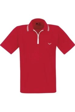 TRIGEMA Comfort Fit Poloshirt Rot, Einfarbig