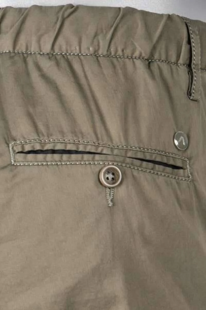 Alberto JUMP Slim Fit Herren Stoffhose Oliv,Einfarbig 3 Alberto JUMP Slim Fit Herren Stoffhose Oliv,Einfarbig – Bild 2