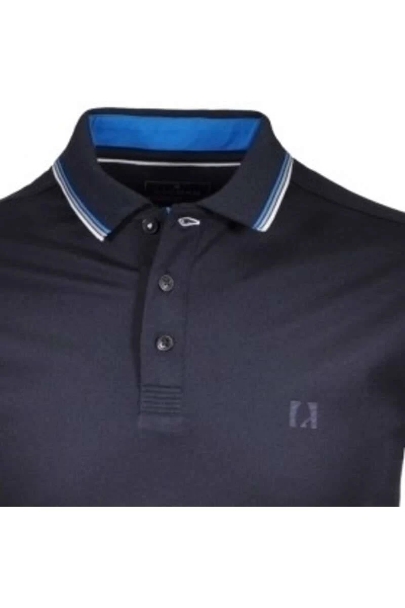 RAGMAN Regular Fit Poloshirt Marine, Einfarbig 4 RAGMAN Regular Fit Poloshirt Marine, Einfarbig – Bild 2