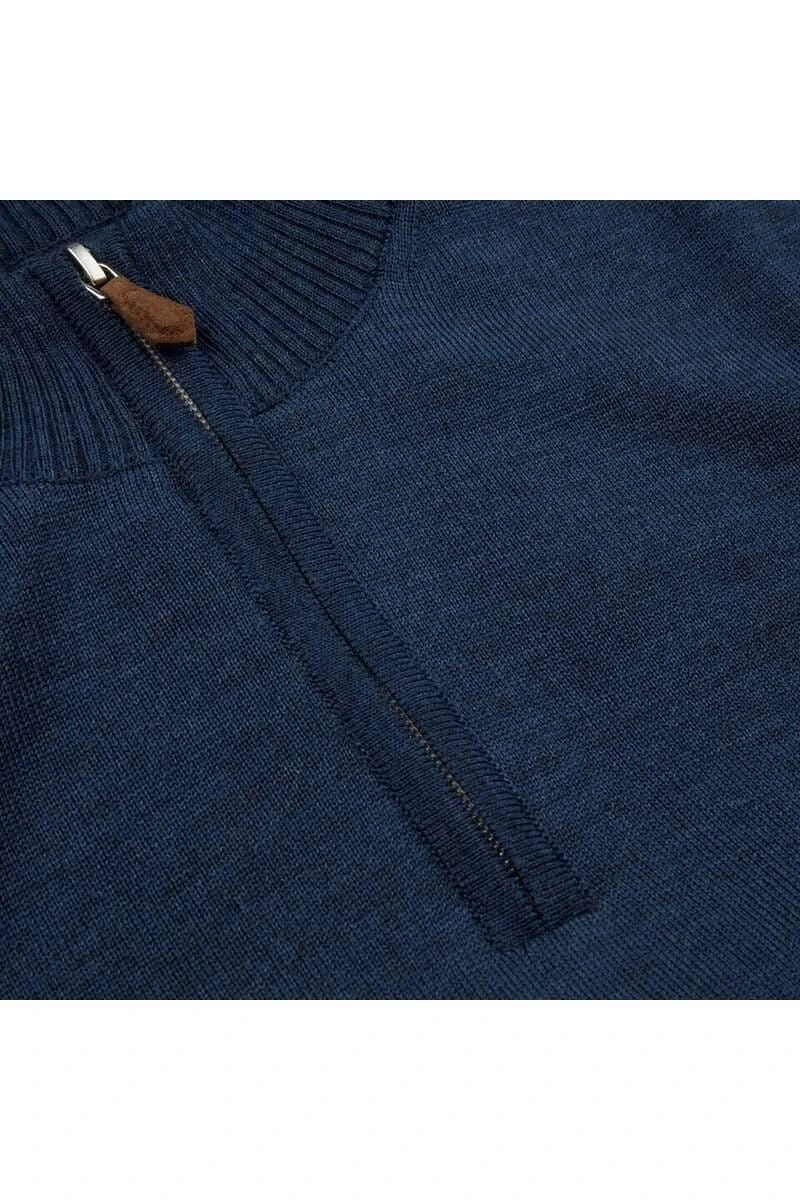 Stenströms Fitted BodyTroyerZip Navy 5 Stenströms Fitted BodyTroyerZip Navy – Bild 3