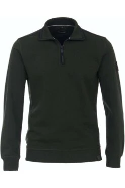 Casa Moda Casual FitSweatshirt Zip Grün