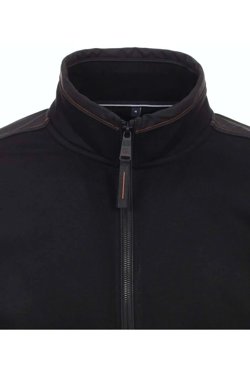 Casa Moda Casual Fit Herren Strickjacke Zip Schwarz 8 Casa Moda Casual Fit Herren Strickjacke Zip Schwarz – Bild 6