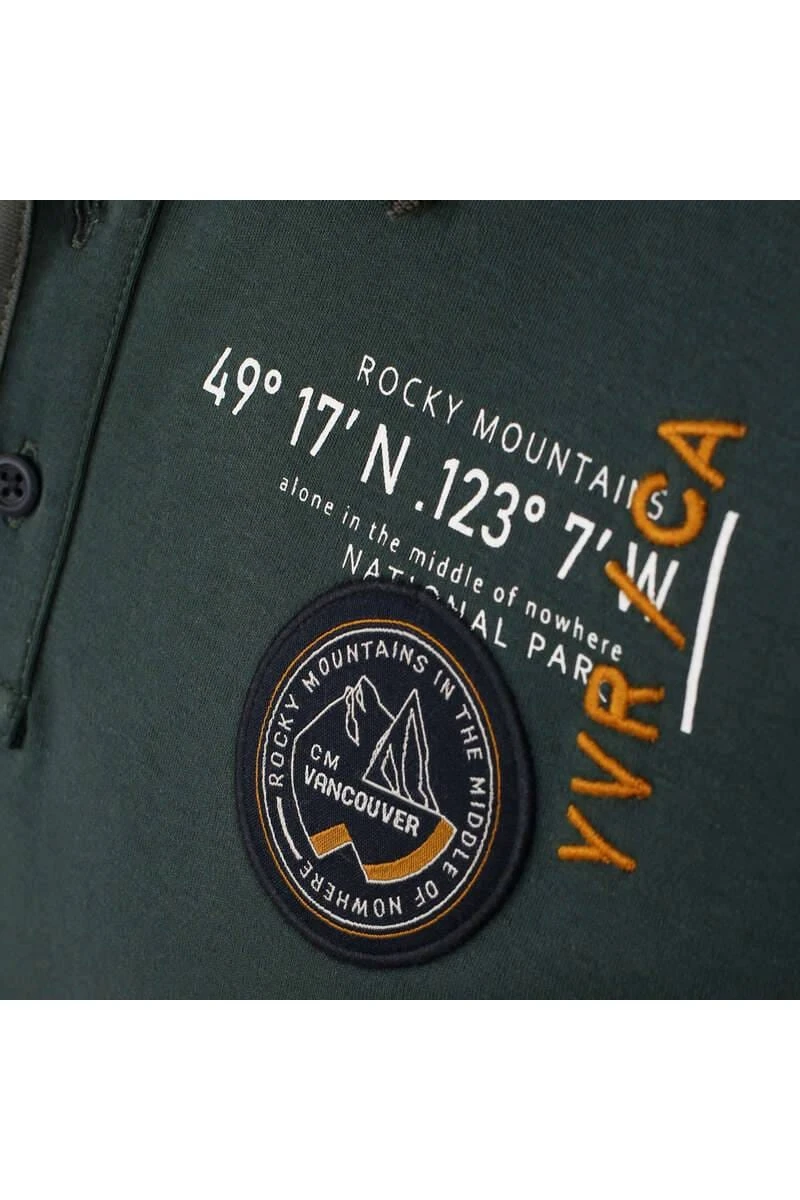 Casa Moda Casual Fit Longsleeve Poloshirt Grün, Einfarbig 5 Casa Moda Casual Fit Longsleeve Poloshirt Grün, Einfarbig – Bild 3