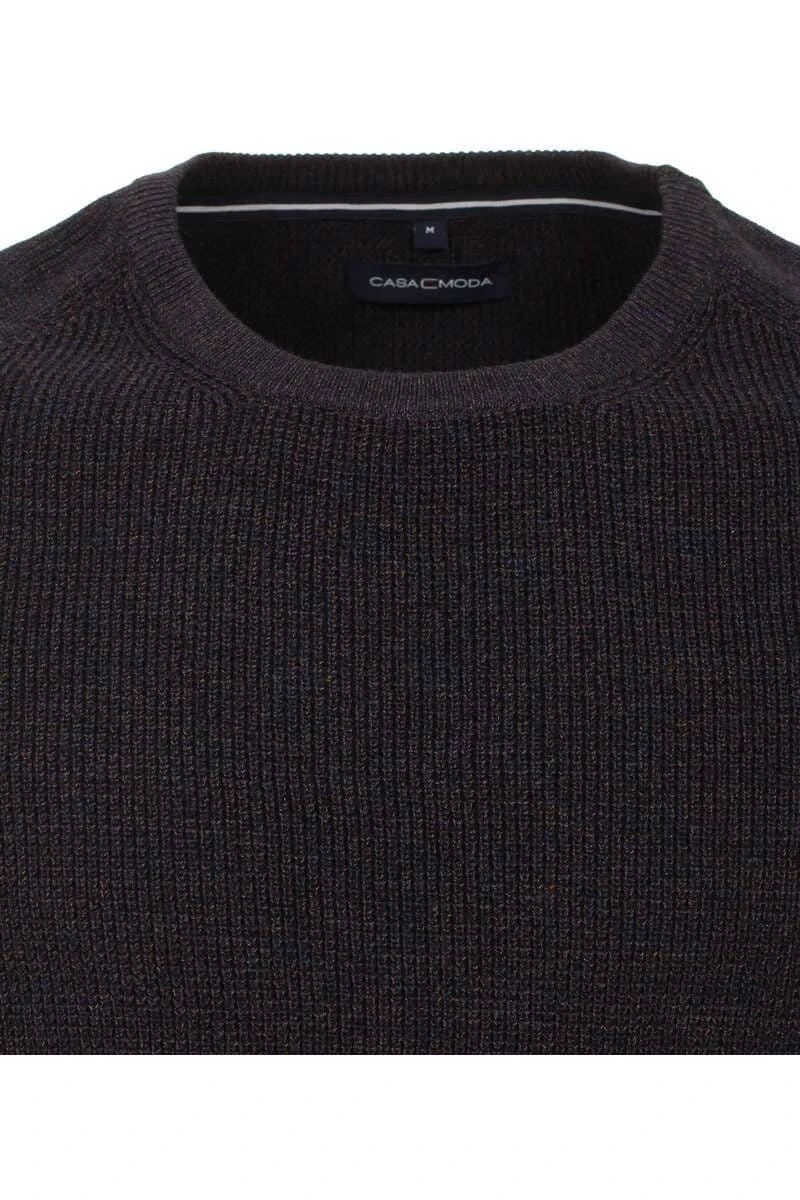 Casa Moda Casual Fit Herren Pullover Rundhals Navy 4 Casa Moda Casual Fit Herren Pullover Rundhals Navy – Bild 2