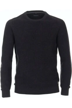 Casa Moda Casual Fit Herren Pullover Rundhals Navy