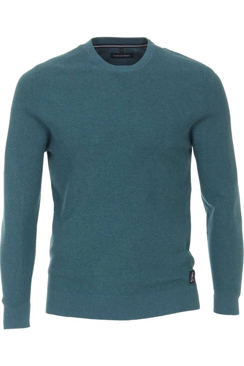 Casa Moda Casual Herren Pullover Rundhals Blau 3 Casa Moda Casual Herren Pullover Rundhals Blau