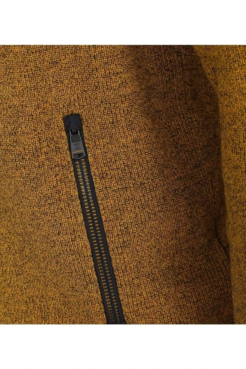 Casa Moda Casual Herren Strickjacke Zip Gelb 5 Casa Moda Casual Herren Strickjacke Zip Gelb – Bild 3