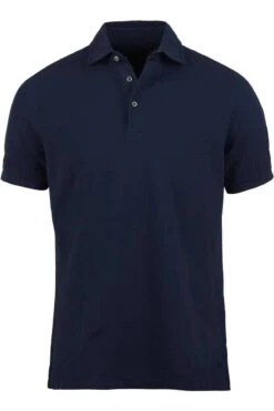 Stenströms Slimline Poloshirt Navy, Einfarbig