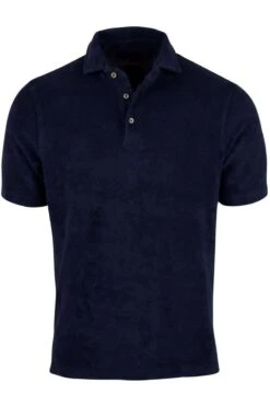 Stenströms Casual Slimline Poloshirt Navy, Einfarbig