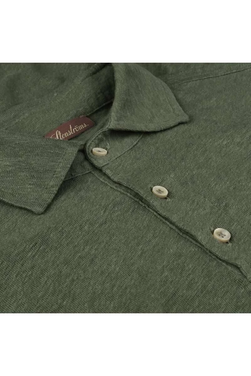 Stenströms Fitted Body Poloshirt Grün, Einfarbig 5 Stenströms Fitted Body Poloshirt Grün, Einfarbig – Bild 3