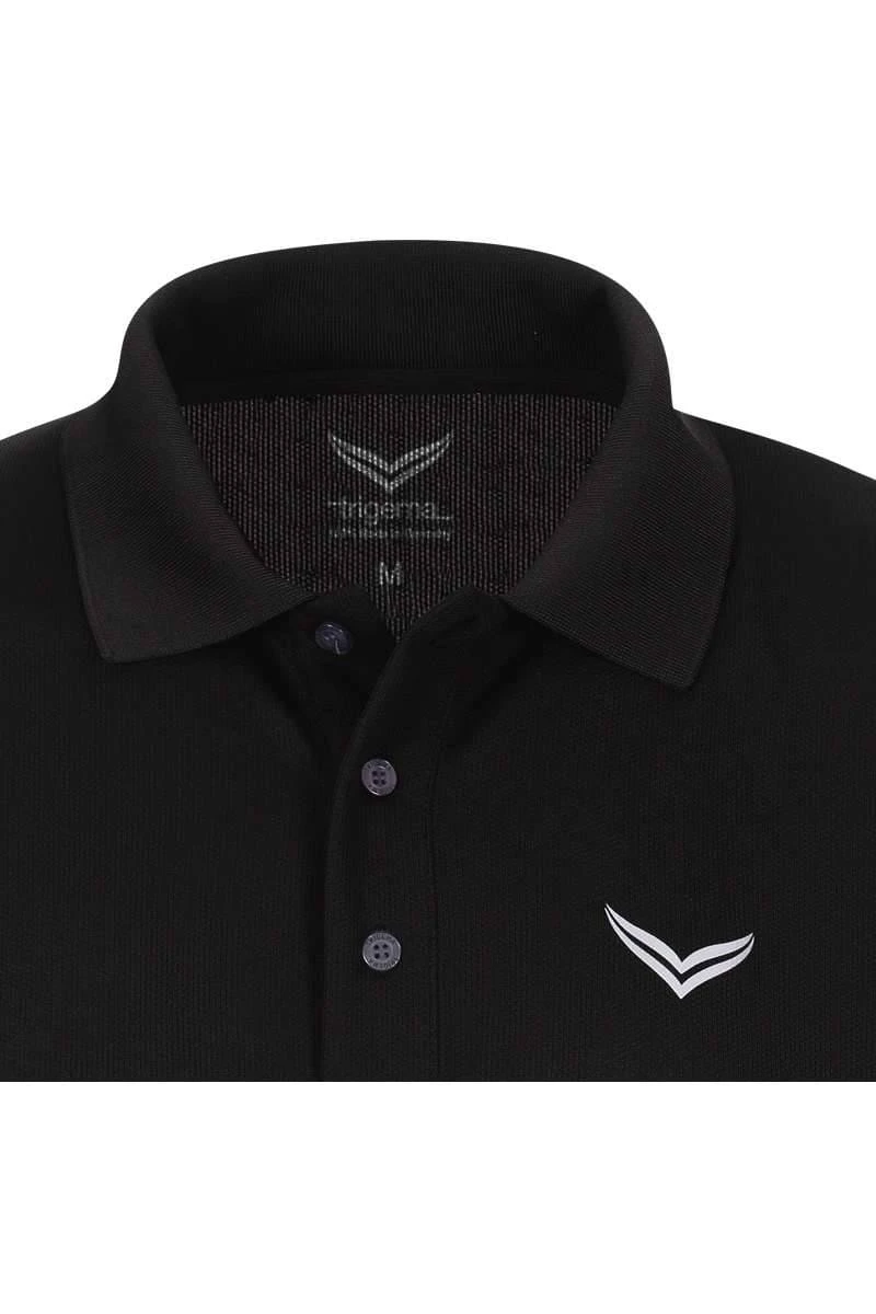 TRIGEMA COOLMAX Comfort Fit Poloshirt Schwarz, Einfarbig 4 TRIGEMA COOLMAX Comfort Fit Poloshirt Schwarz, Einfarbig – Bild 2