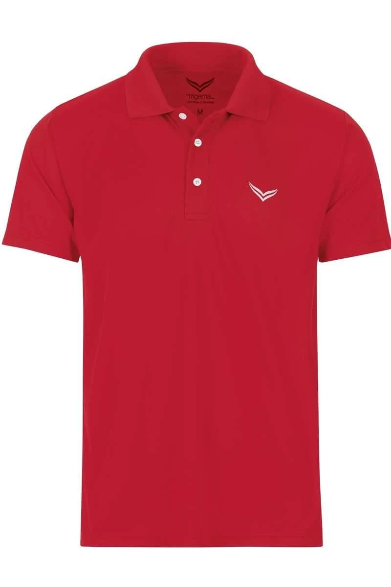 TRIGEMA COOLMAX Comfort Fit Poloshirt Rot, Einfarbig 3 TRIGEMA COOLMAX Comfort Fit Poloshirt Rot, Einfarbig
