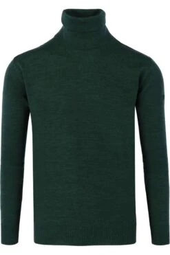MAERZ Classic Fit Herren Rollkragenpullover Dunkelgrün