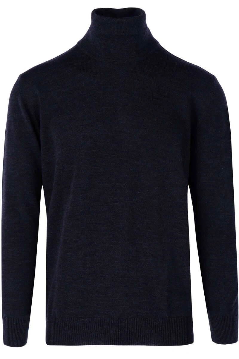 MAERZ Superwash Classic Fit Herren Rollkragenpullover Navy 3 MAERZ Superwash Classic Fit Herren Rollkragenpullover Navy