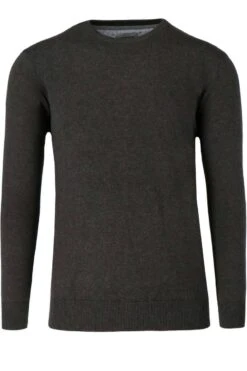 Redmond Regular Fit Herren Pullover Rundhals Anthrazit