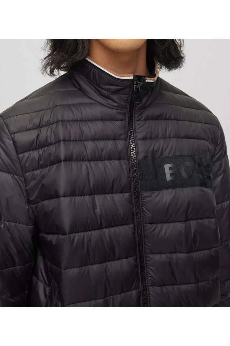 Hugo Boss BOSS Regular Fit Herren Steppjacke Schwarz 5 Hugo Boss BOSS Regular Fit Herren Steppjacke Schwarz – Bild 3