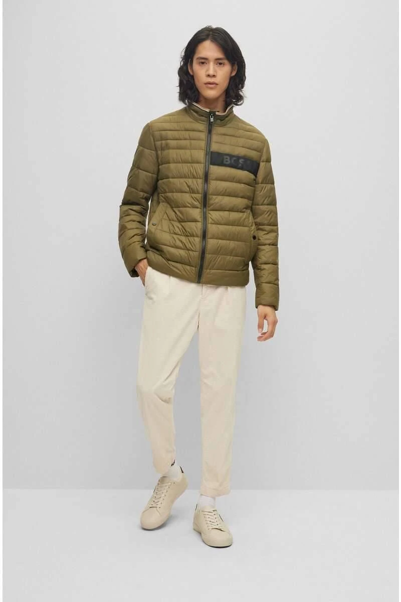 Hugo Boss BOSS Regular Fit Herren Steppjacke Grün 5 Hugo Boss BOSS Regular Fit Herren Steppjacke Grün – Bild 3
